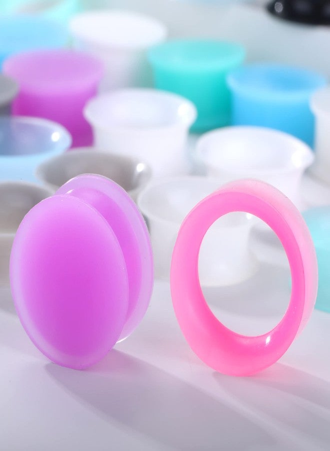 Juway Oveta Silicone Ear Plugs and Tunnels - Stretching Kit, Flexible Thin Rubber Gauge Tunnles 3/4 Plugs 20mm (32PCS) - Image 4